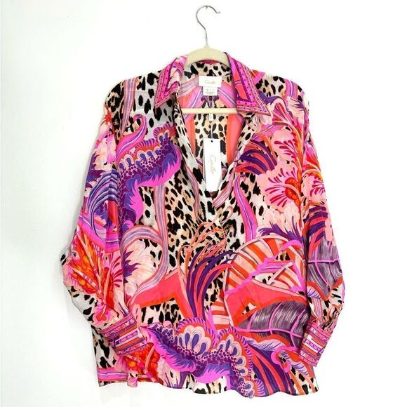 NWT Camilla Wing Collar Blouse Viola Vintage - Picture 10 of 13